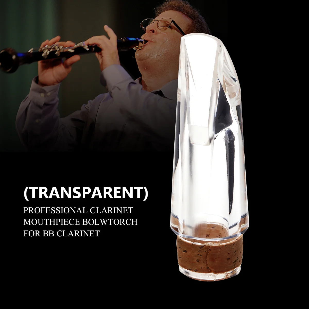 

Transparent Clarinet Transparente Bb Clarinets Cushion Flashlight Bolwtorch Crystal