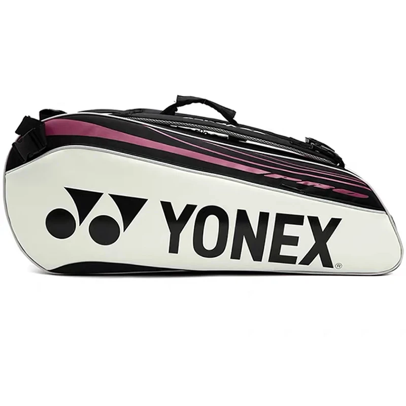 YONEX Waterproof Yonex Tennis Racket Bag High Quality PU Leather Sports Bag For Women Men Holds Up To 6 Rackets