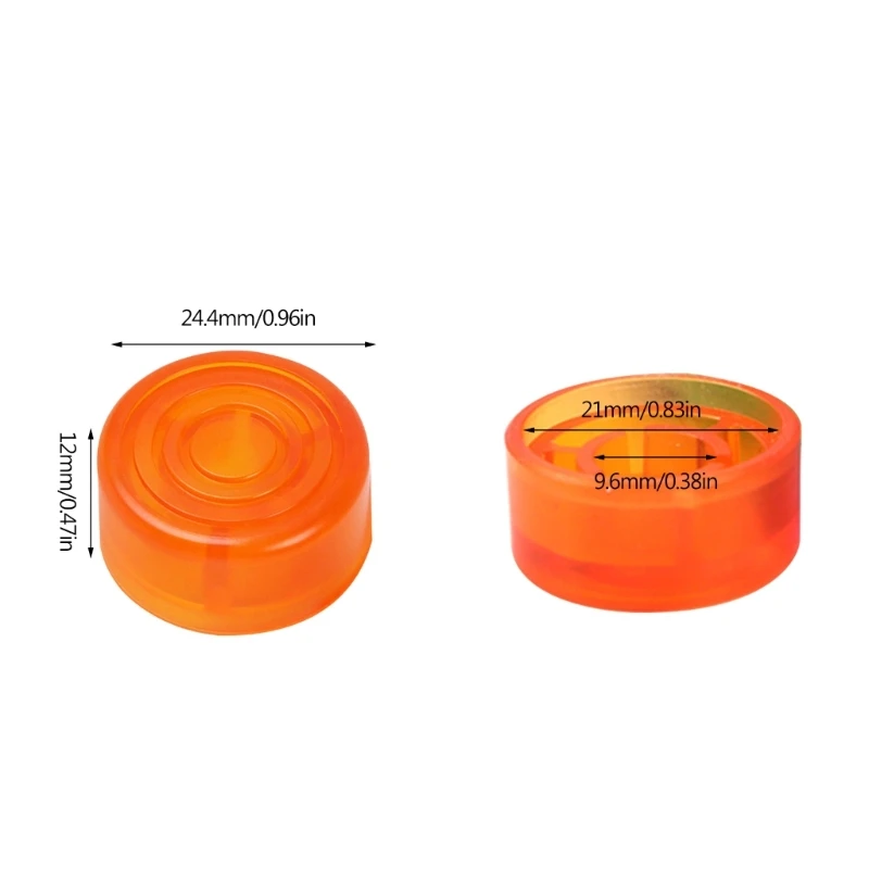 10Pcs/Pack Electric Guitar Effect Pedal Foot Nail Cap Amplifiers Candy Color Foot Switch Toppers Knob Accessories 2.5cm