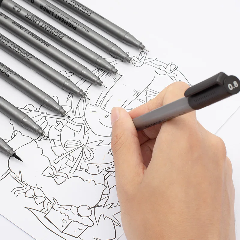 3 5 9 PCS Manga Markers Brush Pen Set School art supplies Sketching drawing graffiti felt lettering markers Stationery 6