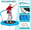 36-Inch Kids Trampoline with Handle - Indoor Mini Rebounder for Toddlers, Safe & Fun Fitness
