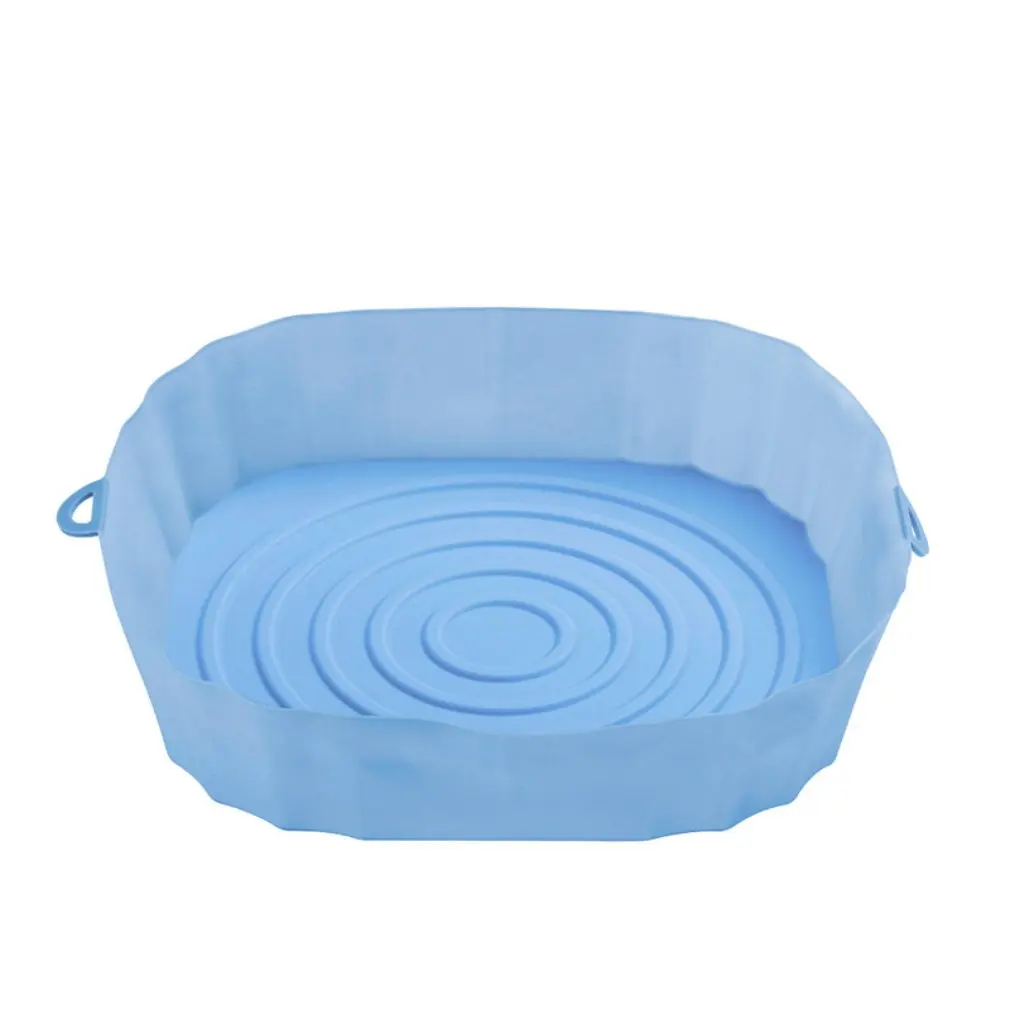 

Air Fryer Silicone Tray Oven Baking Tray Pizza Fried Chicken Baking Tool Reusable Liner Easy to Clean airfryer Silicone Basket