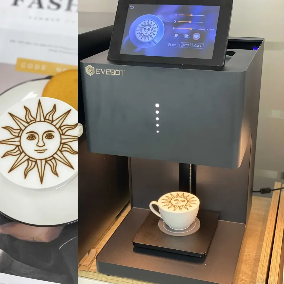 Evebot Coffee Printer 3d Latte Art Printing Machine For Shop 