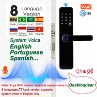 RAYKUBE K8 Smart Door Lock TTlock Bluetooth / Tuya Wifi Fingerprint Password 13.56MHZ IC Card Keyless Smartlife Home - Image 4