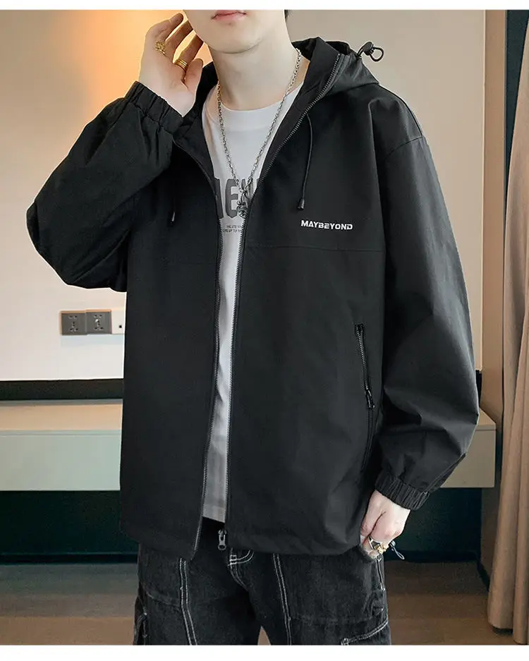 Neue 2026 Frühling Herbst herren Outdoor Mit Kapuze Jacken Sport Casual Winddicht Mäntel Jugend Paar der Hohe Streetwear Tops Kleidung – Detail 12