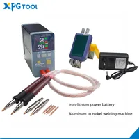 Iron-lithium Power Battery Spot Welder Aluminum to Nickel Capacitor Storage Spot Welding Machine LED Digital Display MAX 0.5mm 1