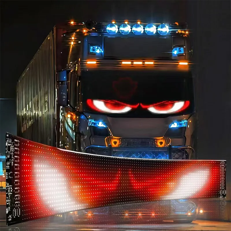 led matrix panel light for car,led 픽셀,영업중led전광판,led 전광판 차량용 LED 사인, 스크롤링 LED 사인, 유연한 LED RGB 컬러 사인, 블루투스 앱, DIY 디자인