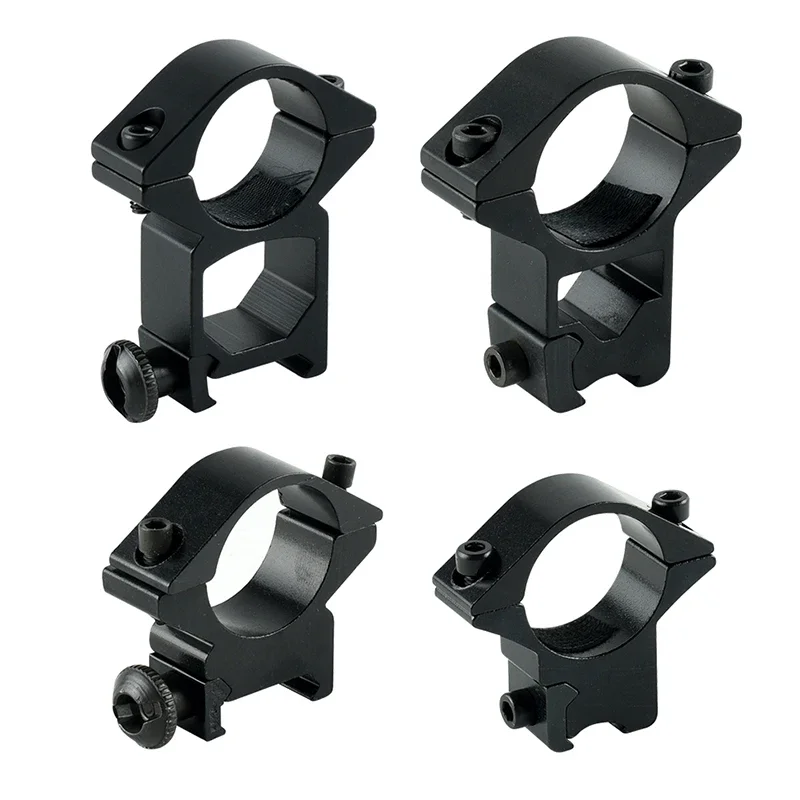 11mm/20mm Dovetail Rail for Hunting Rifle Scope 25.4mm Riflescope Mount Ring Hunting Airsoft Accessories 2PCS/Set rifle scope mount ring