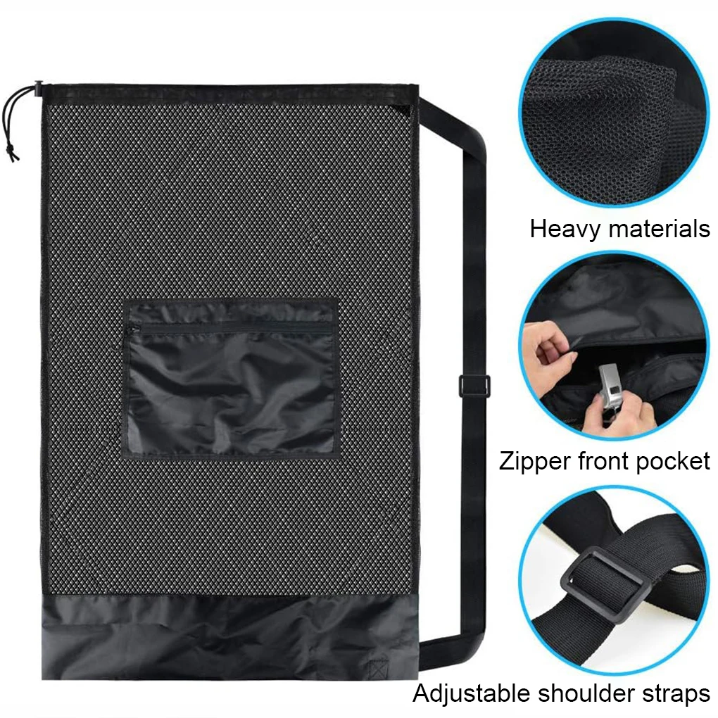 OxfordCloth Sports Training Ball Bag Football Mesh Bag Large Capacity Soccer Adjustable Net Storage Bag Swimming Gear Bags 4
