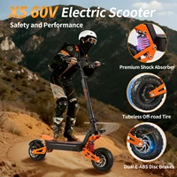 Trottinette électrique pliable TOURSOR X5 Pro, moteur 6000W, vitesse 85 km/h, autonomie 70 km, batterie 60V/35AH, pneus 11 pouces, pour adultes 2