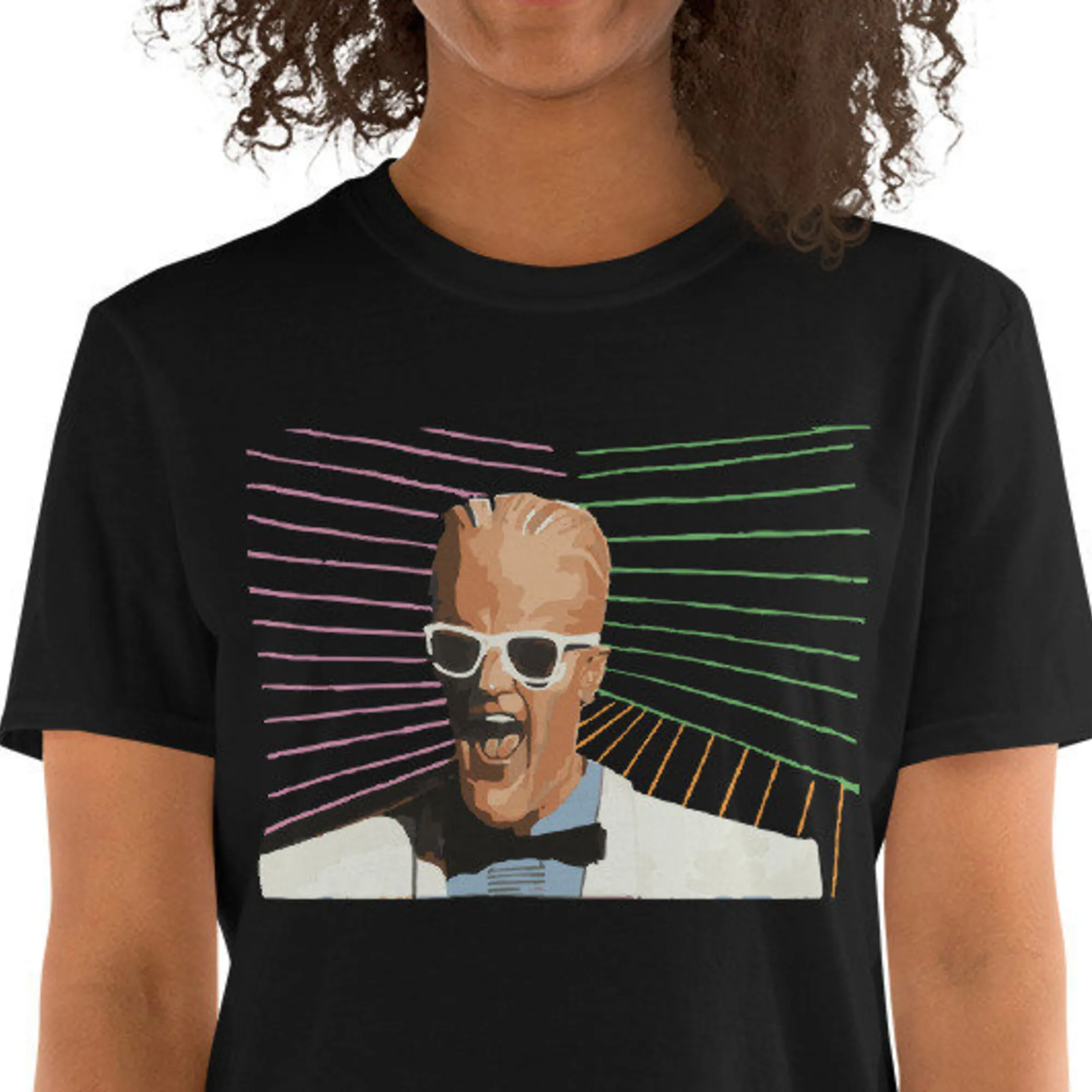 Maglietta Retrò Max Headroom 1980'S Maniche Lunghe O Corte