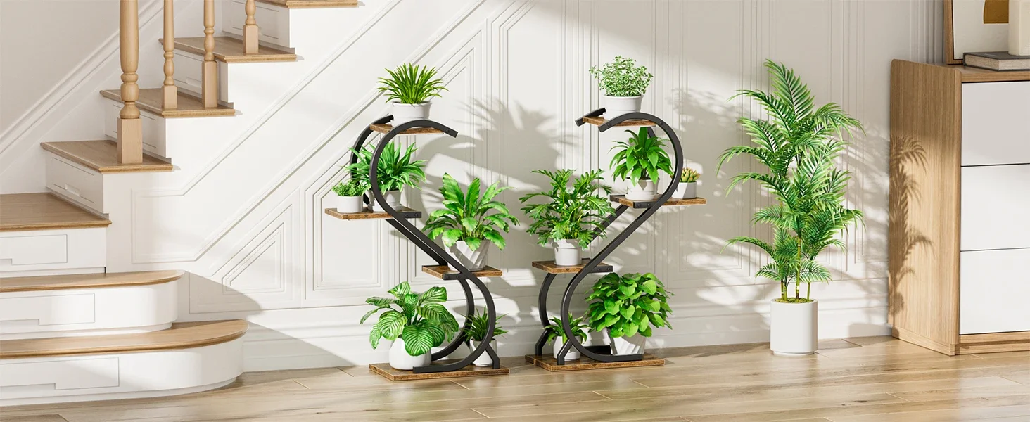 plant stands with grow lights