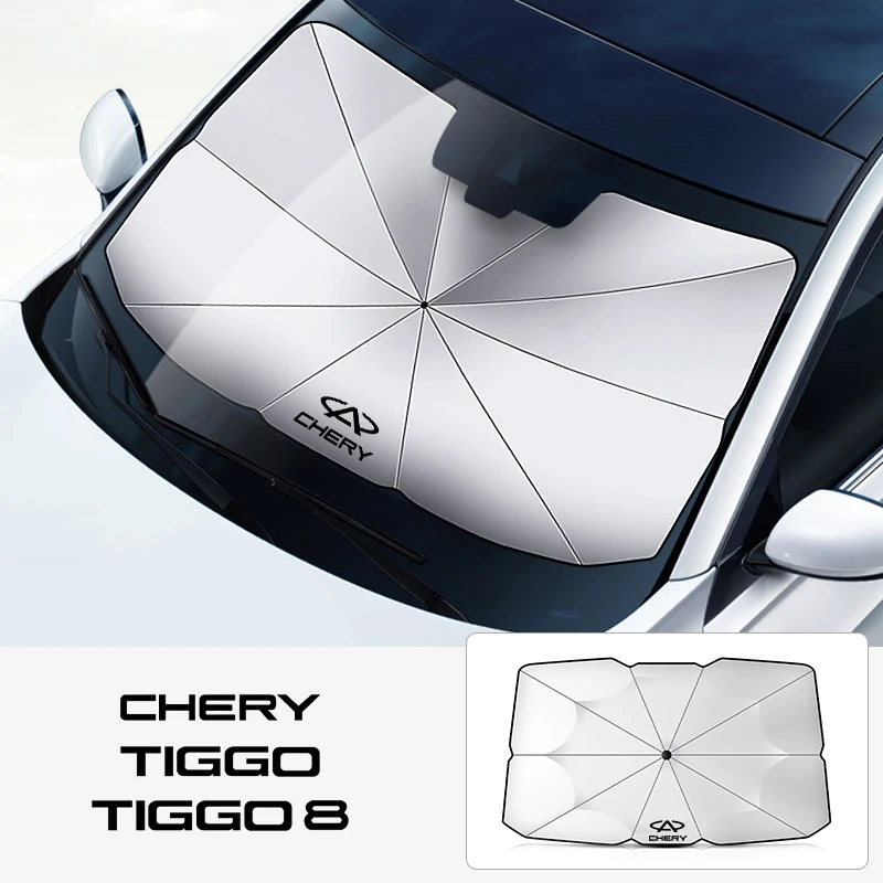 

Car Sunshade Umbrella-style Front Glass Sunshade For CHERY TIGGO 5 3 7 8 Pro A1 A3 A5 QQ KIMO INDIS JAGGI Auto Accessories