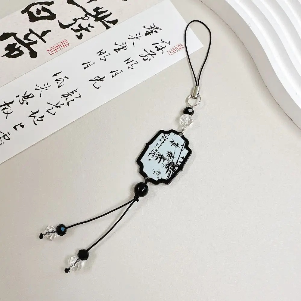 아크릴 중국 스타일 나비 펜던트 DIY 수제 안티-분실 레트로 페르시 전화 체인 악세사리 Ins