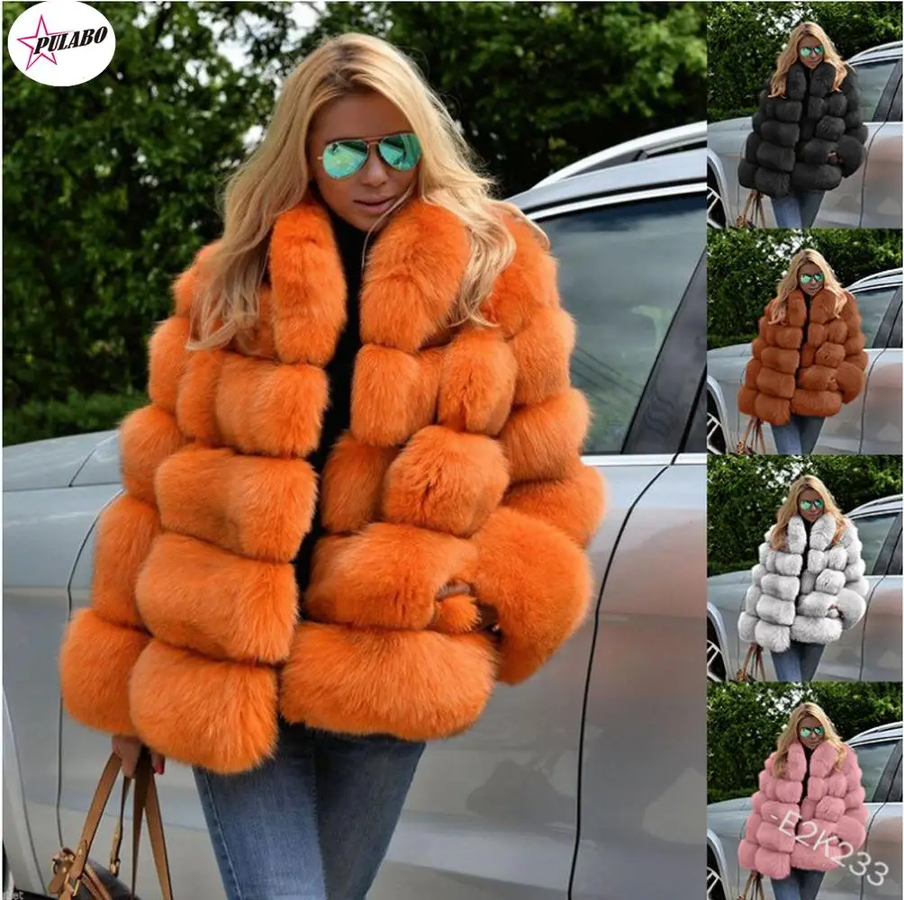 

Casual White Black Fluffy Fall Winter Faux Fur Coat Women Jacket Long Sleeve Cropped Puffer Fur Jacket for Women Outwear