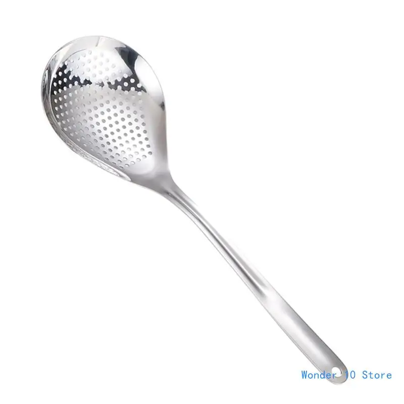 

Stainless Steel Skimmer Strainer Slotted Spoon Colander Mesh Deep Fryer