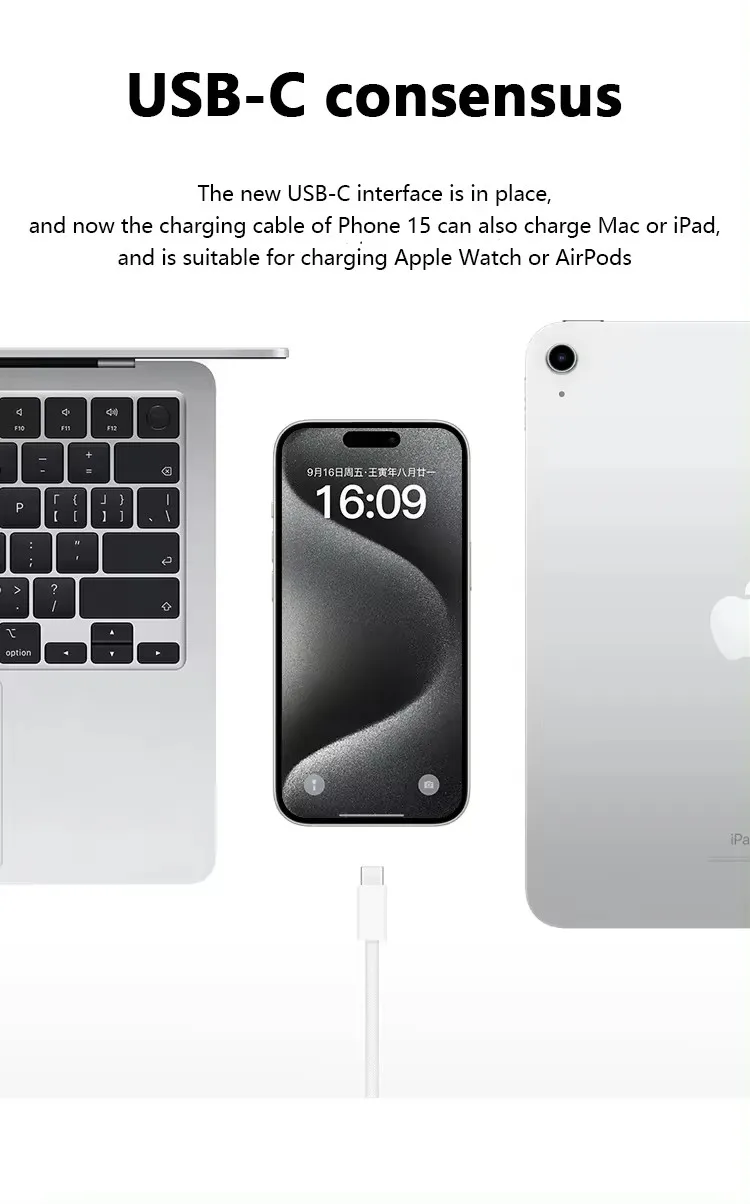 For Apple Original PD 60W Fast Charging Charger Cable For iPhone 17 16 15 14 13 12 11 Pro Max USB Type C Lightnings Charge Cable