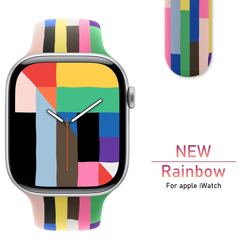 Vibrant Silicone Pride Edition Watch Band Bracelet