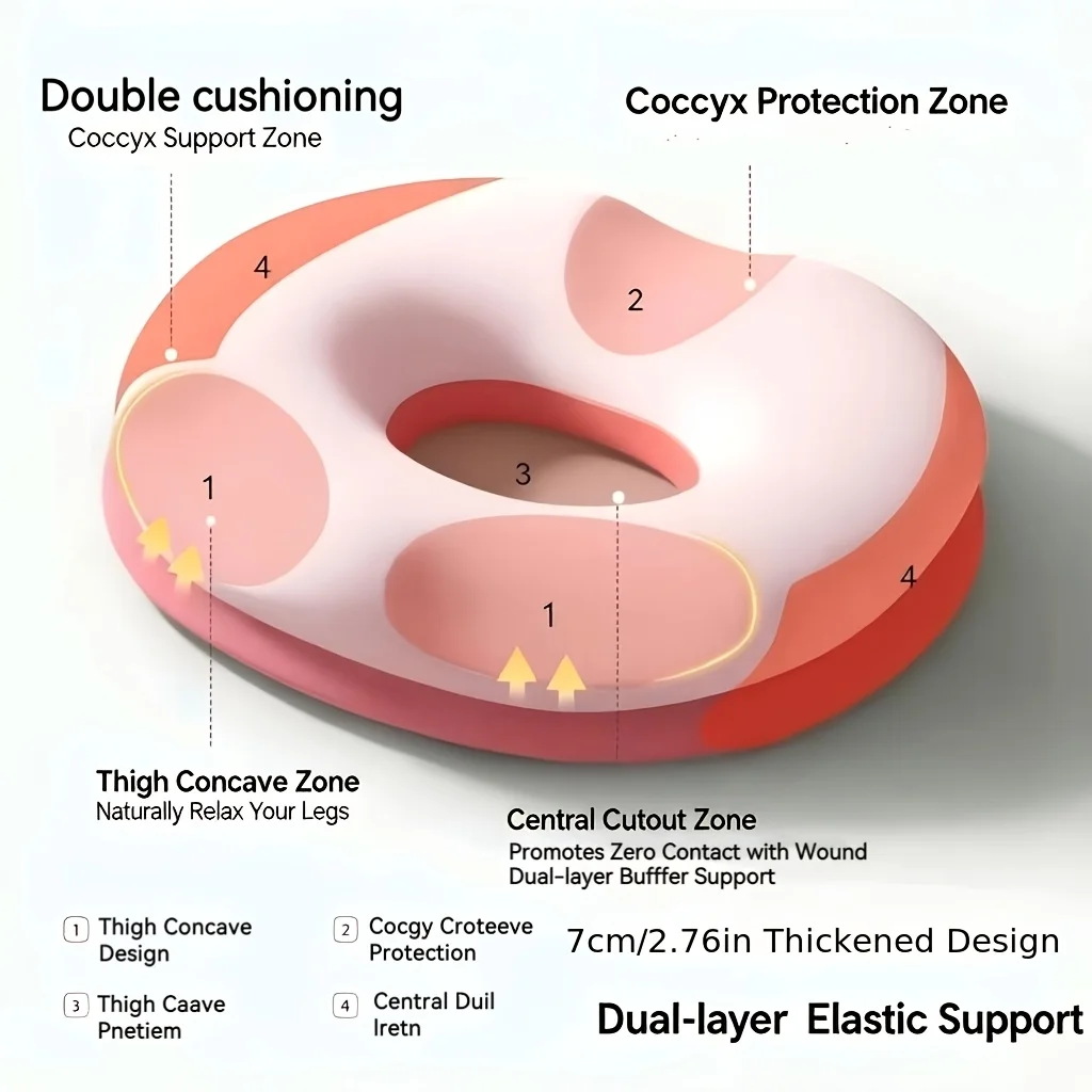Memory Foam Donut Seat Cushion 3