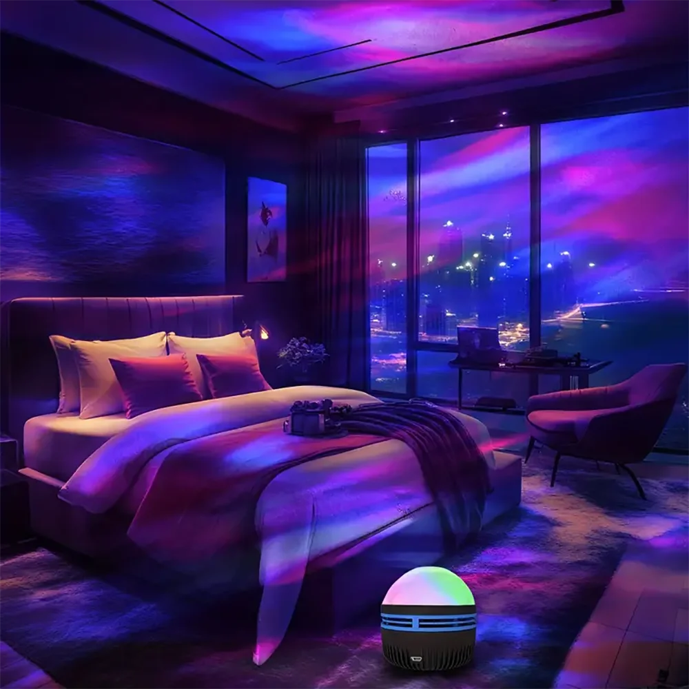 Description Picture 5 of itemNight Light Projector Northern Galaxy Light Starry LED Projection Light Home Atmosphere Lighting Gift Bedside NightLights