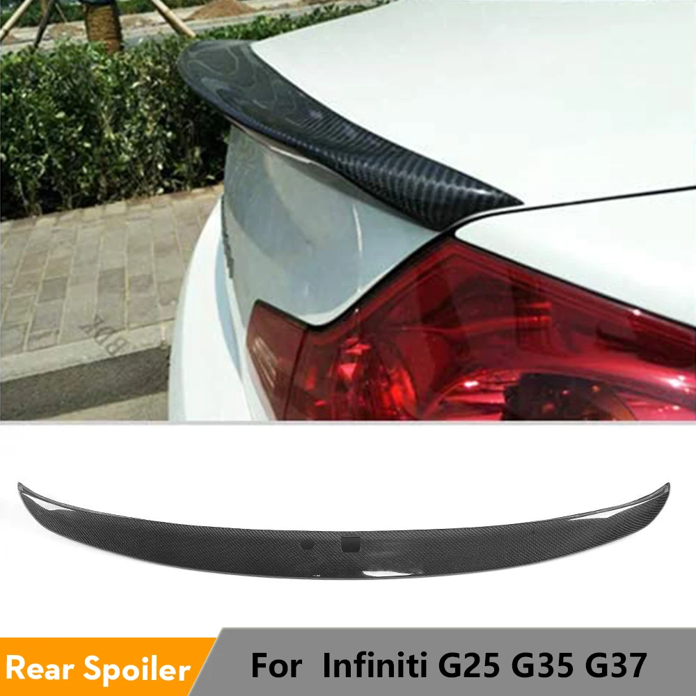 Carbon Fiber /frp Rear Spoiler Suitable For Infiniti G25 G35 G37 Car 4