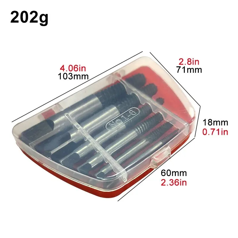 Broken Wire Extractor 5pc 6pc Fine Tooth Broken Head Screw Removal Faucet Removal Tool Accessory Set