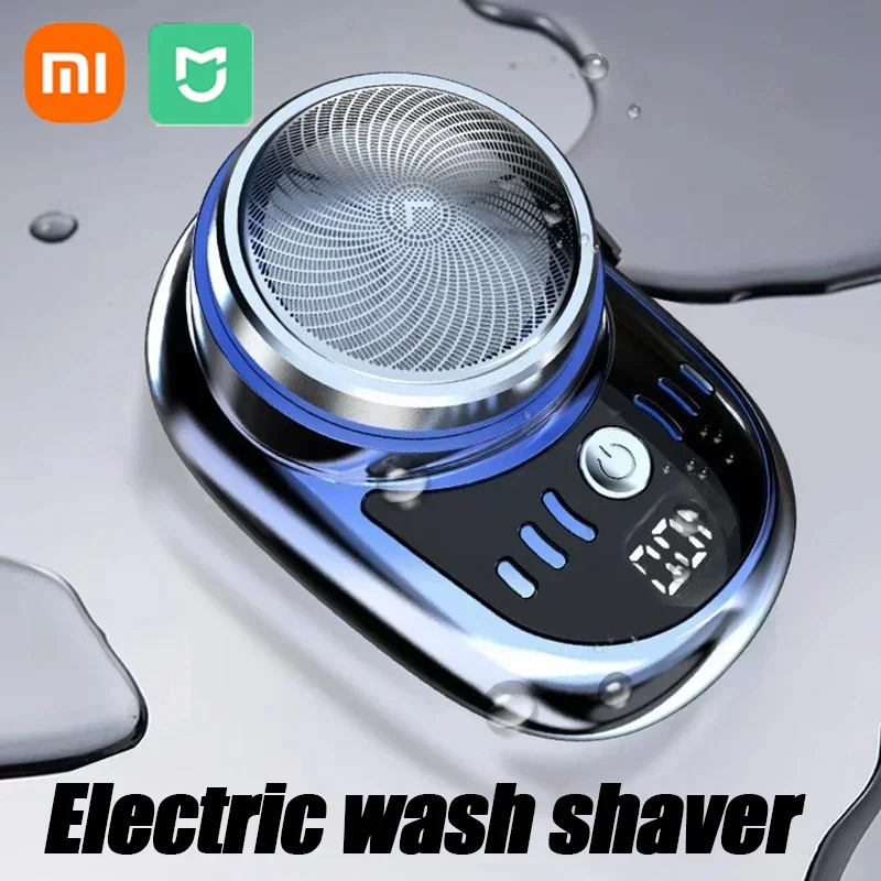 Electric Shaver Xiaomi Mini USB Charging Portable Wet And Dry Use Travel Razor Wireless Detachable With Digital Display