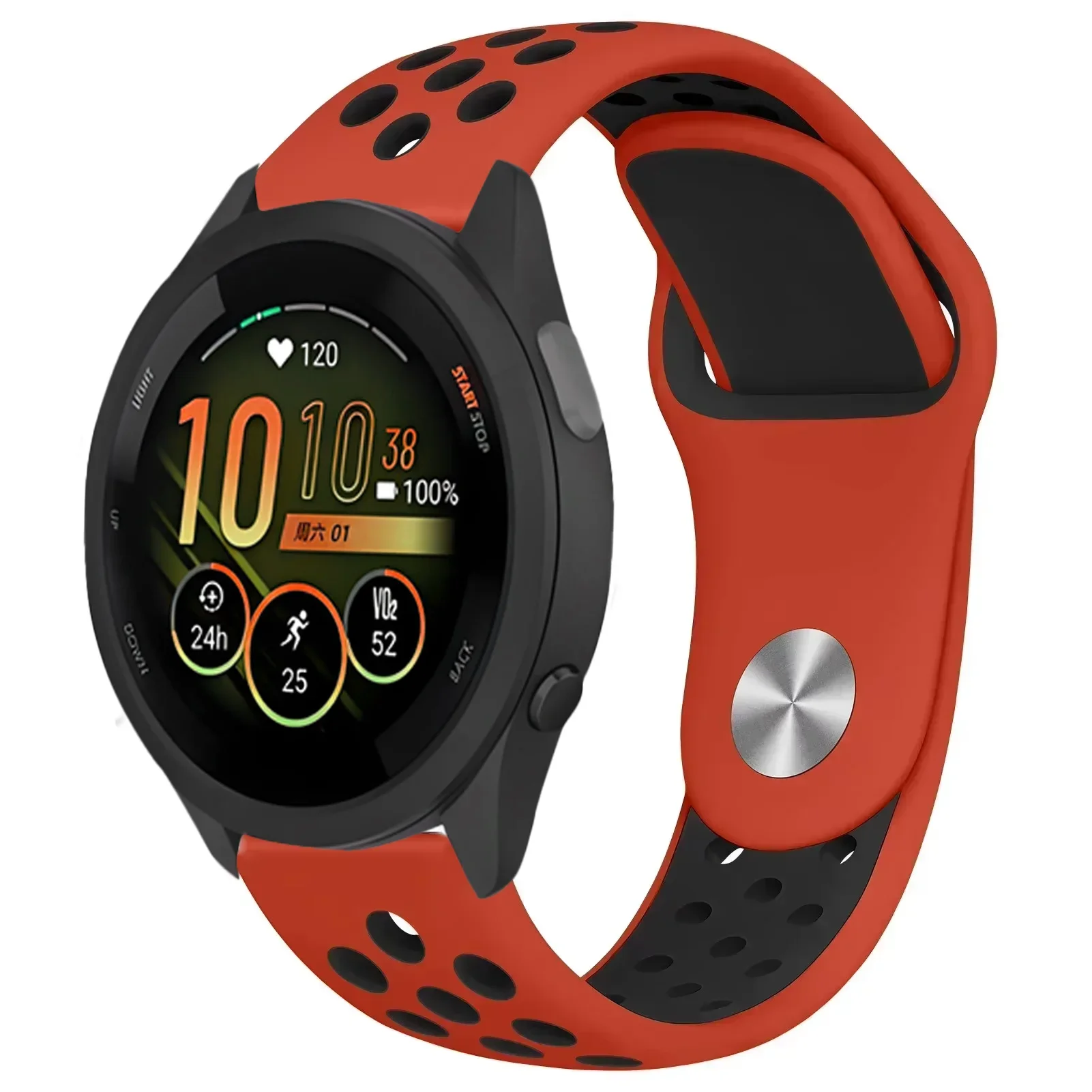 Premium Silicone Watch Strap - Versatile 22mm/20mm/18mm Adjustable Band