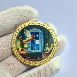 Enchanted Tooth Fairy Souvenir Coin for Birthday and Party Gifts (Gold)