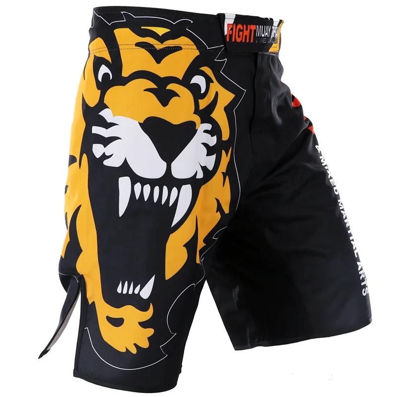 MMA Muay Thai Tiger Shorts Training Fitness Pants Kickboxing BJJ Trunks Sports Pants Boxeo Sanda Boxing Fighting Shorts