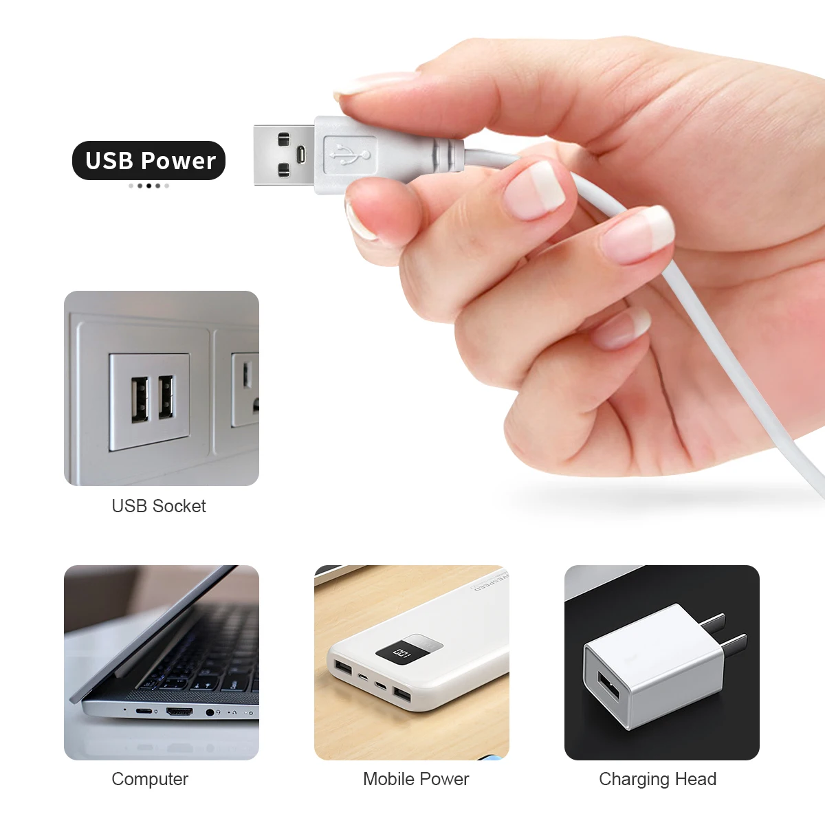 USB LED 스트립 조명 네온 사인 조명, 리모컨 방수, 유연한 테이프 리본, 조도 조절 LED 조명, 방 벽 장식, 5V