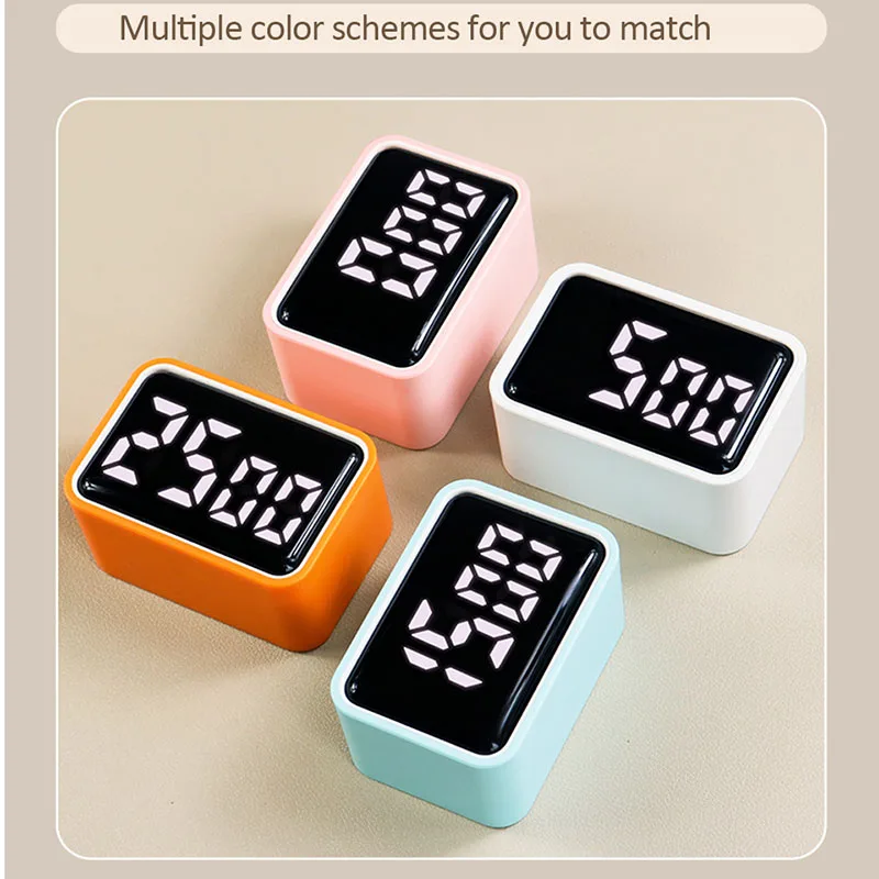 Mini Digital Timer LED Visual Timer for Studying Cooking Positive Countdown Clock 3 Preset Time Home Rechargeable Kitchen Timer_voghion.com