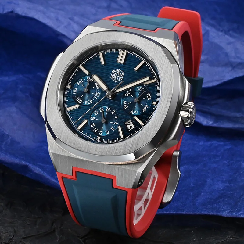 

San Martin Miyota 9120 Top Brand Men Luxury Watch 43mm Classic Business Automatic Mechanical Watches for Men 10Bar BGW9 Luminous