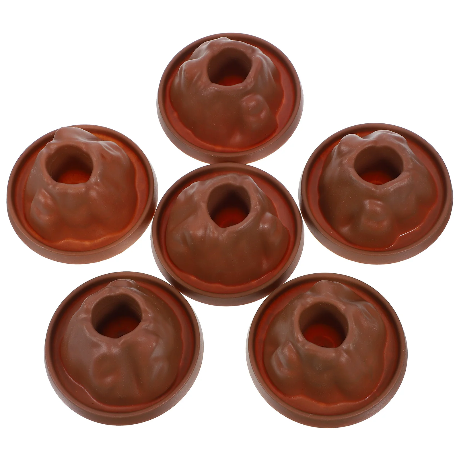 

6 Pcs Volcano Experiment Kit Small Model Shell Toy Science Plastic Models Child