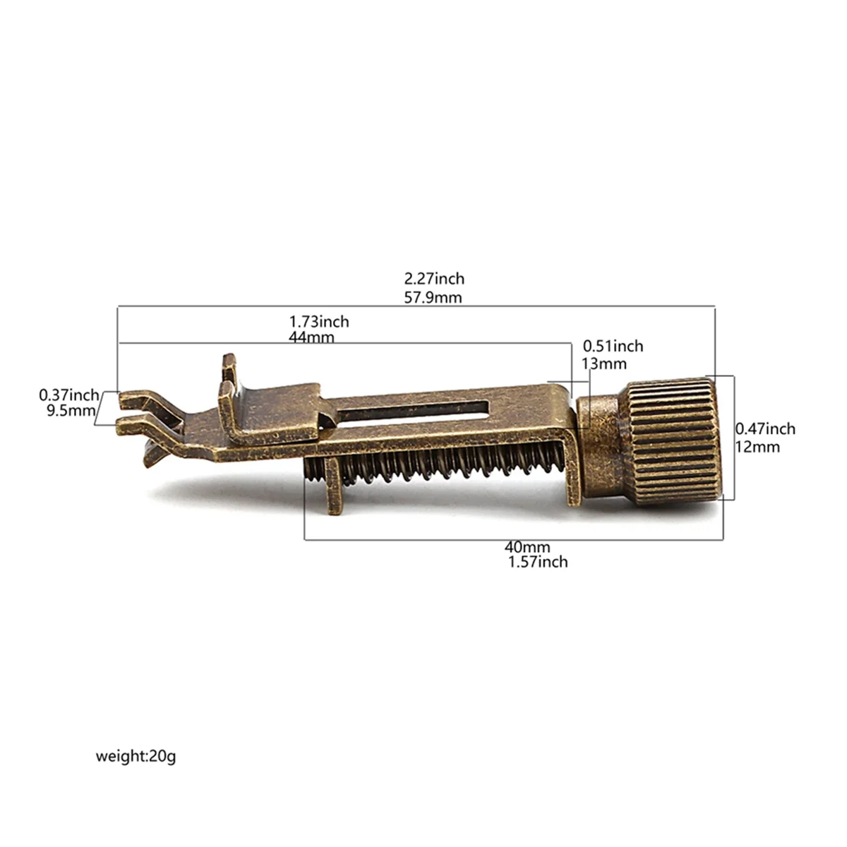 

Tremolo System Intonation Tool for Tremolo Bridge Electric Guitar Bronze Vintage Antique Bronze Tremolo Harmonica