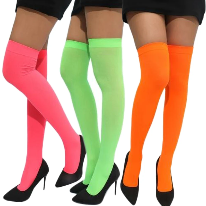 Chaussettes Hautes Chat Enfant Noël - Environ 50 Cm De Haut, Motif Rayé, 1 Paire