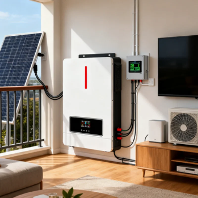 6KW 단상 인버터 순수 사인파 48V DC에서 220V/230V AC 오프 그리드 태양광 인버터