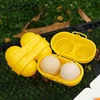 2 Grid Egg Storage Box Container Portable Plastic Egg Holder for Outdoor Camping Picnic Eggs Box Case Kitchen Organizer 3