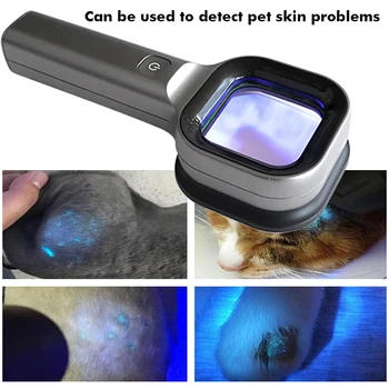 Alternative view of Woods Lamp Skin Analyzer Portable Facial Salon Beauty Analyzer UV Handheld Lamp for Pet Cat and Dog Skin Detection Skin care