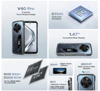 World Premiere DOOGEE V40 Pro 5G Rugged Phone 6.78" 16GB+512GB Gaming Phones Dimensity 7300 200MP AI Camera 8680mAh Android 14 2