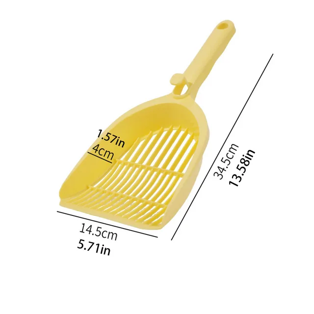 Cat Litter Scoop, Premium Cat Litter Shovel Poop Scooper with Fine Holes, Easy-to-Clean Durable Pet Cleaning Tool, 6