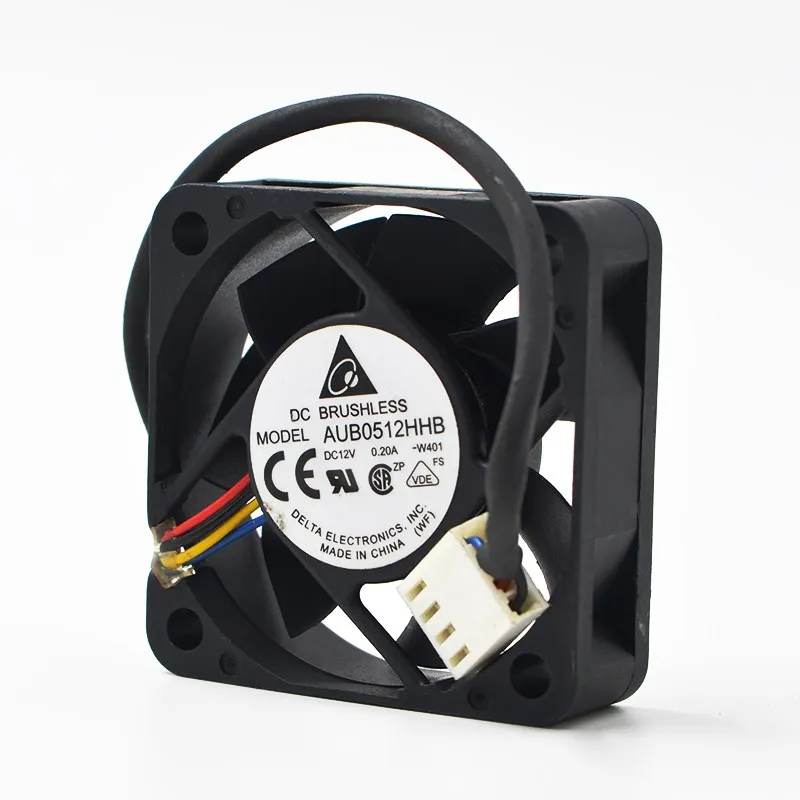 Ventilador de Refrigeração do Servidor 4pin Pwm para Delta Aub0512hhb W401 dc 12v 0.2a 5015 50 mm 50x50x15 mm 1pc - Imagem 4