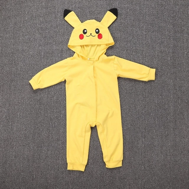 Fantasia Pikachu Macacão Verão Baby