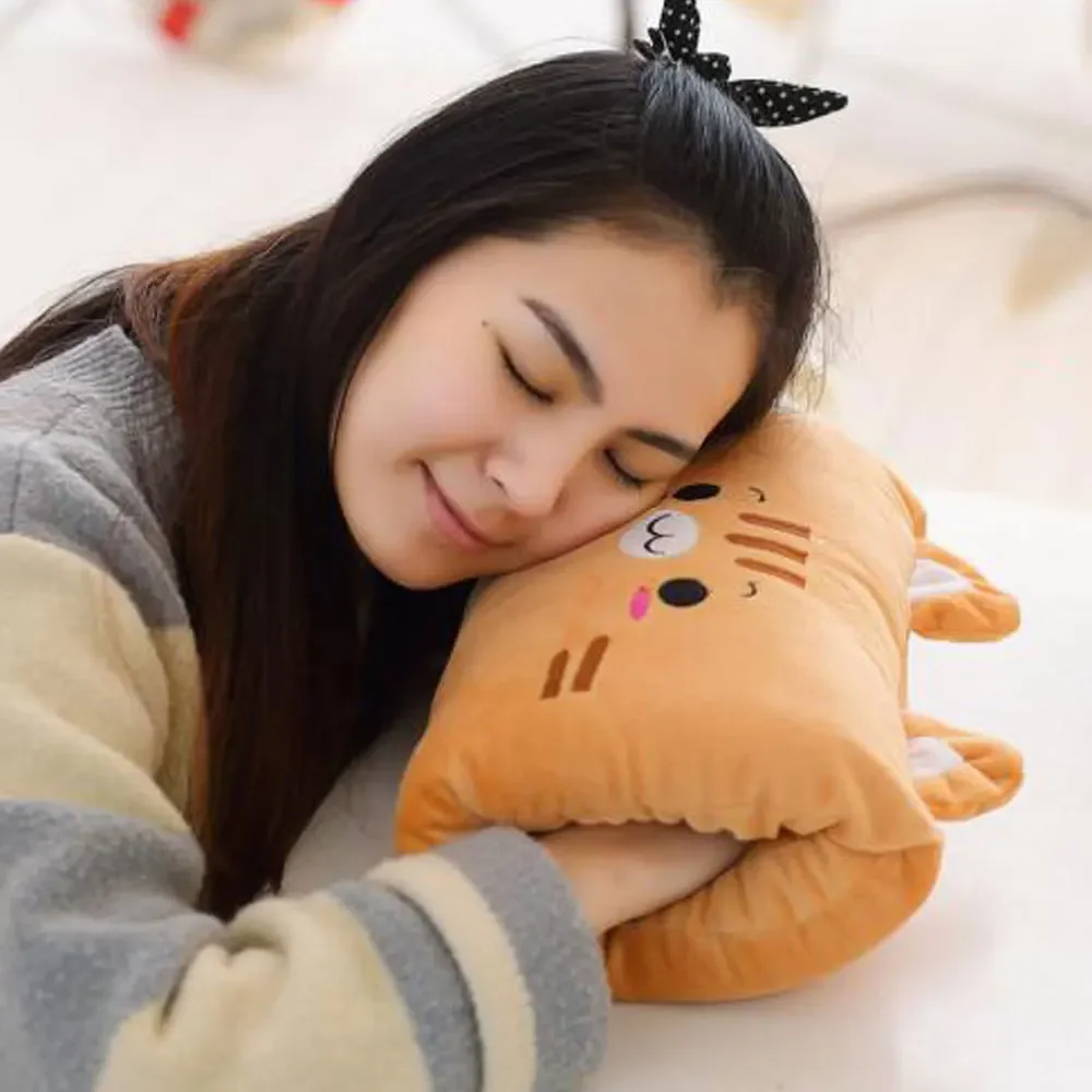 Cute Hand-Hugging Office Nap Pillow Student Desk Nap Cushion Winter Hand-Warming Plush Toy