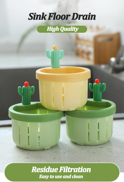 Filtro Per Lavello Cucina A Forma Di Cactus | Con Guarnizione | Antiottoppo - Foto 12