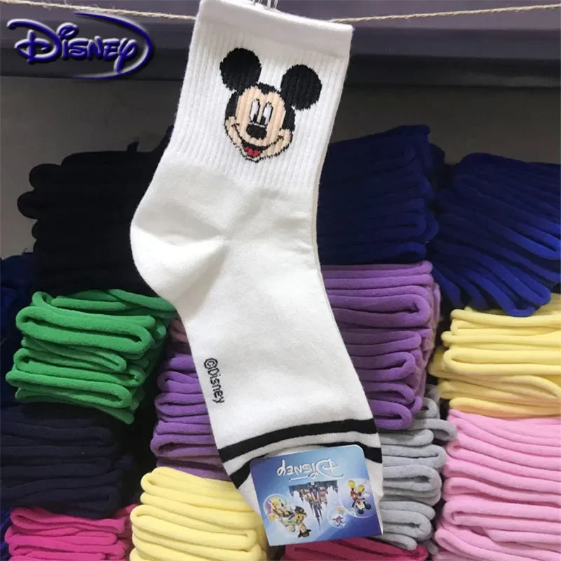 Disney 1pair Woman Sock cute Mickey cartoon cotton socks new design boat socks casual soft socks 3
