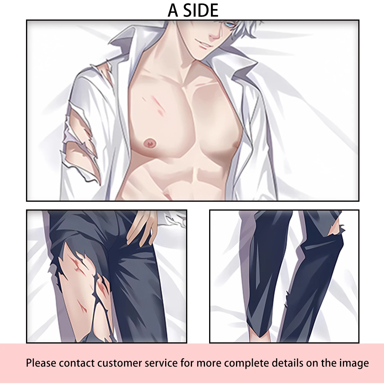 Dakimakura Anime Jujutsu Kaimmense Hugging Body Taie d\'oreiller, Taie d\'oreiller imprimรฉe double face, Cadeaux de vacances, 2 Organisations, Gojo