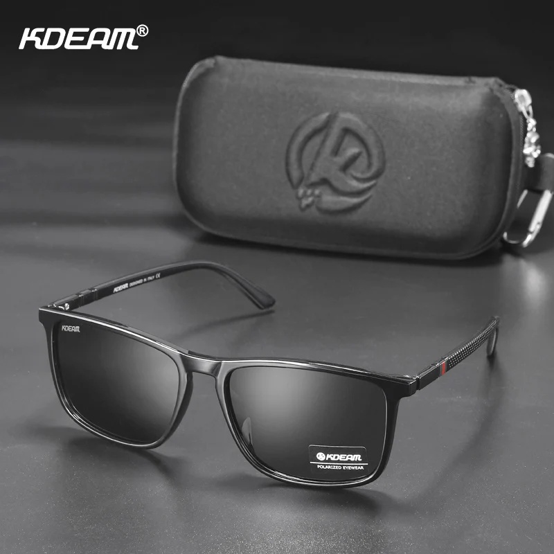 KDEAM Ultralight Fishing Sunglasses Polarized Men's Driving Sun Glasses Travel Luxury Female Sunglass With Carrying Case