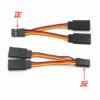 2pcs/5pcs 90mm RC Servo Y Extension Cord Cable Splitter Lead Wire For RC Servo JR Futaba RC Airplane Helicopter Car DIY 4
