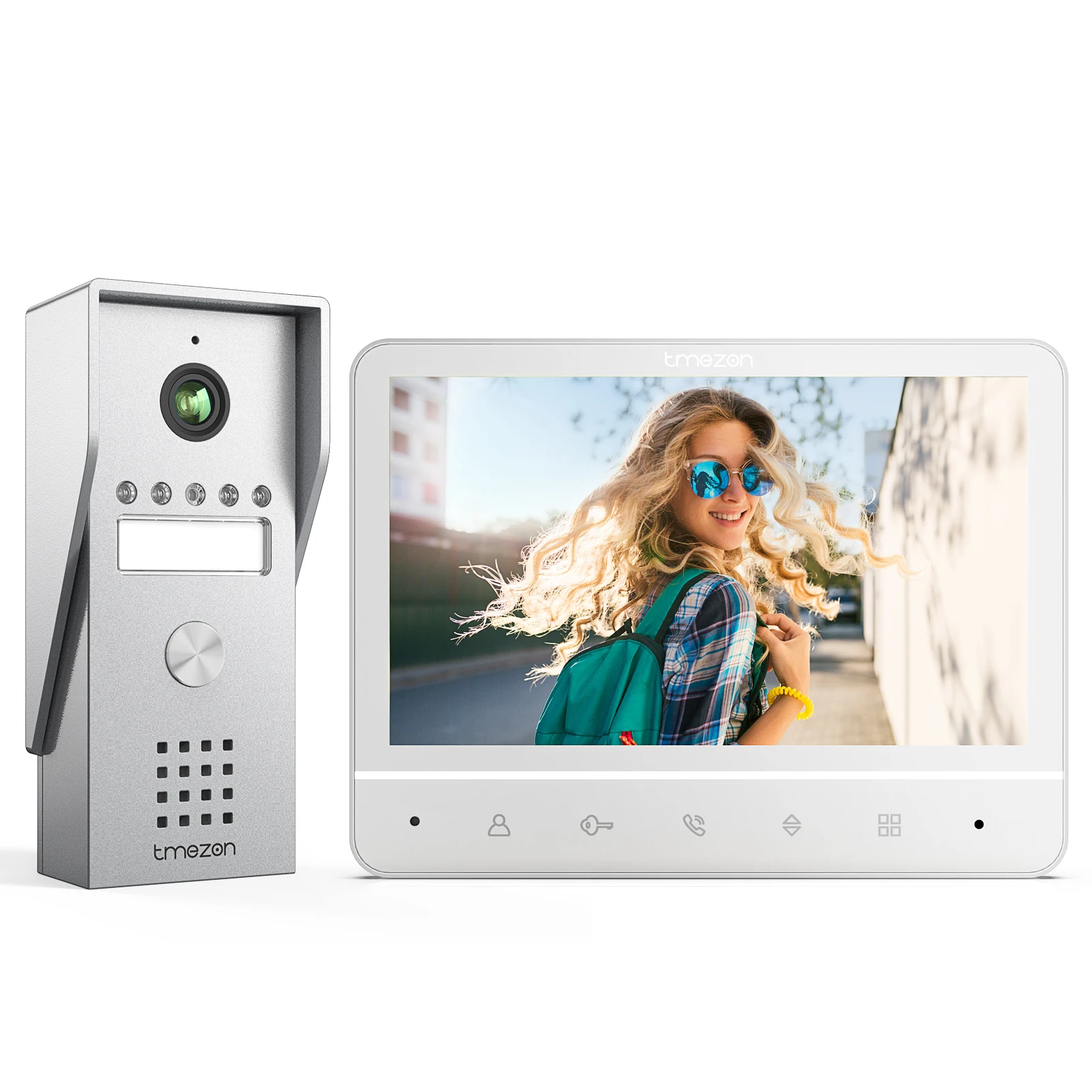 Video-Türsprechanlage 4-Draht mit Kamera & 7-Zoll Display